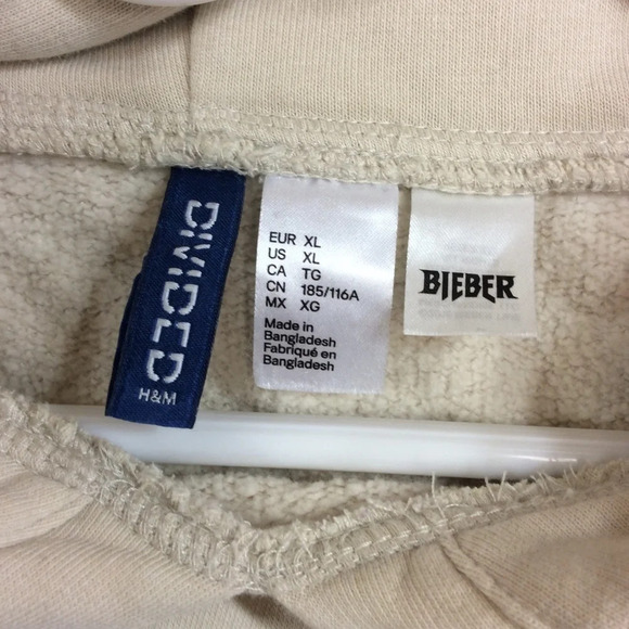 H&M Divided  Justin Bieber Purpose Tour Staff Hoodie Mens XL - Picture 4 of 7